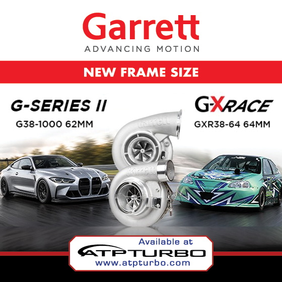 Garrett Releases New G-XRace GXR38-64 and G-Series II G38-1000 Turbos!.....now available at ATP Turbo...Click for MORE INFO...